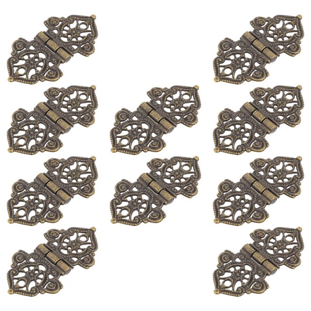 SKISUNO 10Jgo Bisagras Decorativas De Zinc Para Puertas Y Cajas Con Estilo Retro Y Acabado