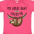 thumbnail image 4 of Inktastic My Great Aunt Loves Me Cute Sloth and Baby Boys or Girls Baby Bodysuit, 4 of 5