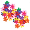 thumbnail image 2 of 100 flores de 2,8 cm hechas a mano, de tela no tejida, de cinco pétalos, de fieltro, con forma de flor, adornos de ciruela, suministros de tela para manualidades (color aleatorio)., 2 of 7