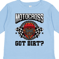 thumbnail image 4 of Inktastic Motocross Dirt Biking Got Dirt Boys or Girls Long Sleeve Toddler T-Shirt, 4 of 5