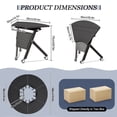 thumbnail image 2 of 8 PACK Folding Conference Tables with Wheels Mobile Meeting Table Rolling Conference Room Tables Seminar Tables for Office Training Classroom-Fan Shaped, 2 of 7