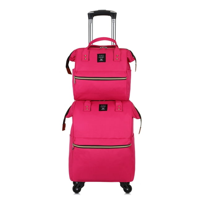 Mochila con ruedas a la moda, bolsas de equipaje de mano, mochilas con ruedas para mujer, bolso con ruedas, Maleta de viaje Oxford con ruedas