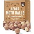 thumbnail image 2 of PYYAN-50 Cedar Balls for Clothes - Fresh Smell for Closets and Drawers - Protection for Garments - Cedarwood Closet Freshener & Protects from Moths - Wood Block for Drawer & Storage, 2 of 4
