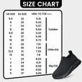 thumbnail image 2 of vibdiv Boys Girls Shoes Kids Sneakers Slip on Fitness Tennis Athletic Walking School Shoes All Black Little Kid Size 12.5, 2 of 6