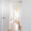 thumbnail image 2 of 1PC Pet Fun Cat Stick Kitten High Elastic Rope Cat Toy Feather Feather caterpillar, 2 of 6