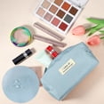 thumbnail image 4 of Unique Bargains 1 Pc Women Waterproof Makeup Bag for Business Travel Vacation Wedding Blue, 4 of 6