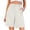 *White, variant on ClodeEU Women's High Waisted Pleated Bermuda Shorts, Button Fly Dressy Shorts with Pockets,Business Casual Tailored Shorts Black,Women's Plus L