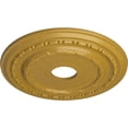 thumbnail image 3 of Ekena Millwork 17 7/8"OD x 3 5/8"ID x 1 1/4"P Dublin Ceiling Medallion (Fits Canopies up to 5 1/8"), Hand-Painted Iridescent Gold, 3 of 6