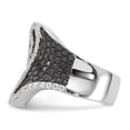 thumbnail image 4 of Brilliant Embers Sterling Silver  Fancy Black & Clear CZ Ring, 4 of 5