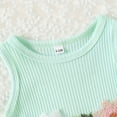 thumbnail image 5 of OBEEII Dresses for Infant Toddle Girls Spring Summer Tulle Tutu Dress Long Sleeve Jacket Waffle Knit Cardigan with Bow Headband 3Pcs, 5 of 10