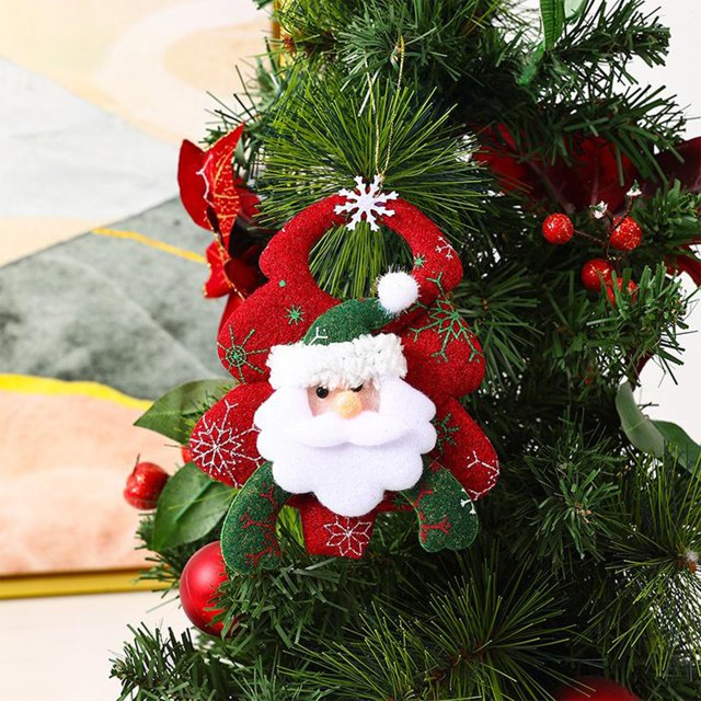 Hogar y cocina, Decoración del hogar, Colgantes para árbol de Navidad, Figuras de tela navideñas, Colgantes para árbol de Navidad, Muñeco de nieve anciano, Colgantes pequeños, Adecuado para decoración