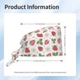 thumbnail image 6 of Kdxio Strawberry Pattern Turban Hat for Women Men Comfortable Adjustable Cleaning Working Cap with Sweatband, 6 of 8