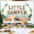 thumbnail image 2 of Camping Baby Shower Decorations Little Camper Baby Shower Backdrop Little Camper Baby Shower Decorations Woodland Baby Shower Supplies for Photography Background, 2 of 5