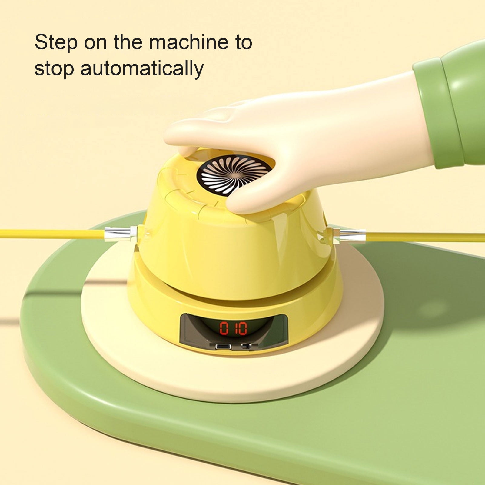 Automatic Jump Rope Machine Electric Smart Skipping Machine with Intelligent Counting Safety Fitness Exercise Equipment for Children