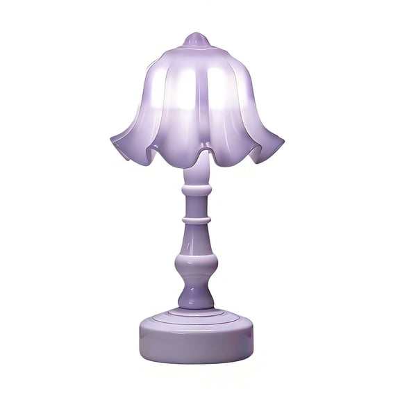 Cmunyle LED Night Light 5.5 By 1.9 Inch Street Lamp Scene Table Light For Bedroom Desk Shelf Cafe Mini Decor Battery Powered Home Use