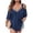 Blue, variant on | Womens Plus Size Cold Shoulder Tops Glitter Summer Short Sleeve T Shirts Stylish Loose V-Neck Tunic Tops Travel Tee Shirts,Black 6XL