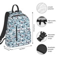 thumbnail image 3 of Naloa Boat In Ocean Print Lightweight DayBackpack Suitable for school, work, shopping, travel, etc., 3 of 5