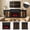 104'' Black ( Single Color Fireplace Insert), variant on HUJAUU 104" Electric Fireplace TV Stand with 30″ Fireplace, LED Entertainment Center w/ Type C-B, Adjustable Shelve, Fireplace Screen, White Brown