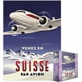 thumbnail image 2 of Eurographics, Come to Switzerland by Plane 1000 Piece Puzzle, 2 of 4