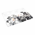 thumbnail image 2 of MKHERT Abstract Lotus Traditional Oriental Chinese Ink and Wash Painting Doormat Rug Home Decor Floor Mat Bath Mat 23.6x15.7 inch, 2 of 3