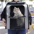 thumbnail image 1 of WRITWAA Large Capacity Dark Grey Cat Shoulder Bag for Convenient Pet Outgoing Use, 1 of 8