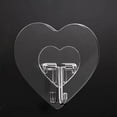 thumbnail image 5 of Lilixerw 10 PCS Adhesive Hooks for Hanging Heart Shape Wall Hooks Self Adhesive Towel Coat Hooks Waterproof Transparent Hook for Bathroom Shower Kitchen Door Outdoor Home Utility Hook, 5 of 9