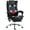 Black#1, variant on Office Chairs Vinsetto Home Office Chair, Velvet Computer Chair, Button Tufted Desk Chair with Swivel Wheels, Adjustable Height, and Tilt Function, Blue,Ergonomic Office Chairs