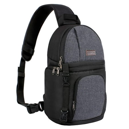 MOSISO Camera Sling Backpack Bag for DSLR/SLR/Mirrorless Cameras (Canon Nikon Sony Pentax) Waterproof Camera Video Backpack for Photographer,Black