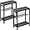 Grey-2pcs, variant on Small Side Table Set of 2 for Small Space, 3-Tier Narrow End Table with Magazine Holder, Slim Nightstand, Skinny Snack Couch Table in Living Room, Bedroom and Balcony (Rustic Brown &Black)