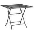 thumbnail image 3 of vidaXL Garden Table 80x80x72 cm Expanded Metal Mesh Anthracite, 3 of 5
