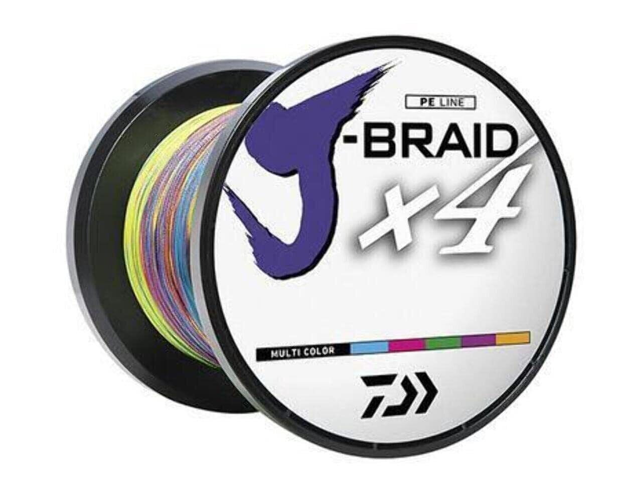 DAIWA J-Braid Braided Line X4 - Multi Color 3300yds 50#