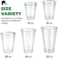 thumbnail image 3 of EconoHome Clear PET Plastic Cups – 24oz (Pack of 1000) – Crystal Clear, Durable, Disposable Beverage Cups – Perfect for Parties, Events, and Businesses, 3 of 9