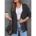 thumbnail image 4 of Women's Cardigan, New Cardigan Large Button Fashion Top, 4 of 5