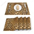 thumbnail image 2 of Wild Animald Leopard Pattern Table Mat Kitchen Decoration Placemat Table Napkin For Wedding Dining Accessories Table Mat, 2 of 5