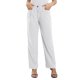 thumbnail image 3 of Pantalones de talle alto para mujer, holgados, informales, elegantes, con botones y cierre de cremallera, con bolsillo, 3 of 7