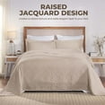 thumbnail image 5 of Superior 3-Piece Serenity Cotton Matelasse Linen Bedspread Set, King, 5 of 11