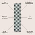 thumbnail image 3 of JONATHAN Y TUSCAN SUN 2 x 8 Runner Rug, Aimee Traditional Cottage Checkerboard - Turquoise/Cream, TSN204E-28, 3 of 8