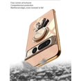 thumbnail image 4 of Compatible with Google Pixel 7 Pro Case Silicone TPU Shockproof Google Pixel 7 Pro Phone Case Plating Astronaut Cute Pattern Cases with Ring (Apricot), 4 of 14