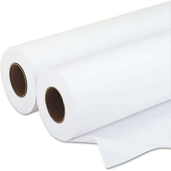 PM Company Amerigo Wide-Format Inkjet Paper, 20-Pounds, 3-Inch Core, 24-Inch X 500 Feet, 2 per Carton (PMC09124), White