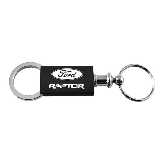 Ford F-150 Raptor Keychain & Keyring - Black Valet
