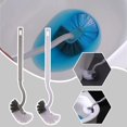 thumbnail image 2 of Curved Toilet Brush Long Handle Toilet Cleaning Brush Household Clean UK, 2 of 8