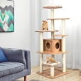 thumbnail image 1 of Árbol para Gatos Costway 176 cm Actividad Multinivel con Casita Rascador Plataformas Columnas de Cuerdas de Sisal, 1 of 9