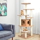 thumbnail image 1 of Árbol para Gatos Costway 176 cm Actividad Multinivel con Casita Rascador Plataformas Columnas de Cuerdas de Sisal, 1 of 9