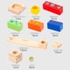 thumbnail image 4 of Carrera De Canicas De Madera, 53 Uds. Bloques De Construcción De Carreras De Canicas Juego De Pelota Pista Juguetes Cumpleaños Navidad Regalos Para Niños Aprendizaje Temprano Muyoka Hogar, 4 of 6