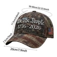 thumbnail image 3 of Patriotic 1776 Star Badge Baseball Cap Adjustable Hat For Outdoor Activities And Sun, 3 of 5