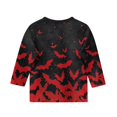 thumbnail image 5 of Abcomgle Halloween Shirts for Girls Size 14-16 Spooky Bat Graphic T-Shirts for Girls Crewneck 3/4 Sleeve T Shirts for Girls Fall Funny Scary Blouses for Girls,9-10 Years, 5 of 5