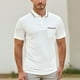 thumbnail image 3 of Camisa de manga corta entallada para hombre: con cuello, poliéster, primavera/verano, pantalones/pantalones cortos a juego, tallas S-XXL (busto 104-123 cm), 3 of 8