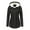 Noir, variante sur Manteau Doudoune Épais pour Femmes Manteau d'Hiver à Manches Longues Parka en Molleton Duveteux Manteau Décontracté à Capuche Pardessus avec Poches