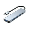 thumbnail image 6 of USB Hub - Type C Adapters with 100W Charging, 3 USB 3.0 Ports, 5Gbps Data Transfer, for Laptop, Tablet, Phone Accessories, 6 of 6