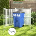 thumbnail image 3 of Costway 4 Air Conditioner Fence Panels with Metal Ground Stakes No Dig Trash Can Enclosure, 3 of 10